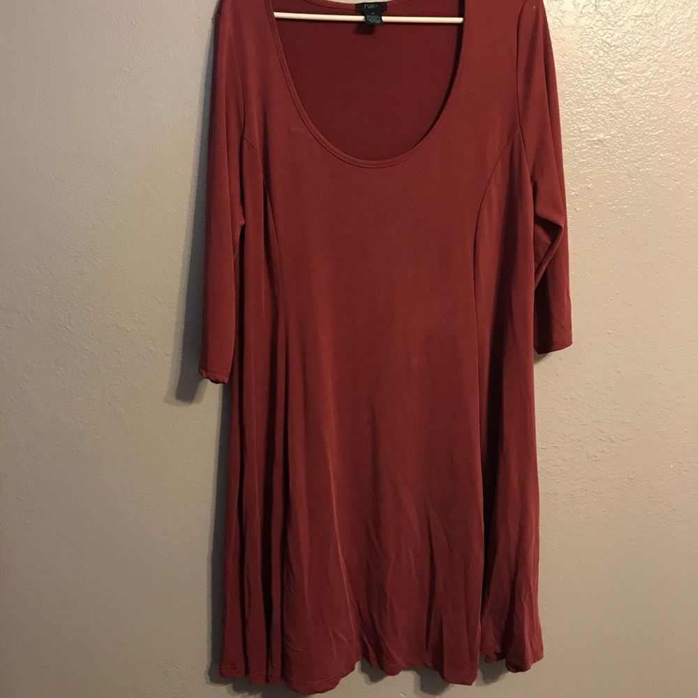 Worth The Wink Mauve Scoop Neck Tunic